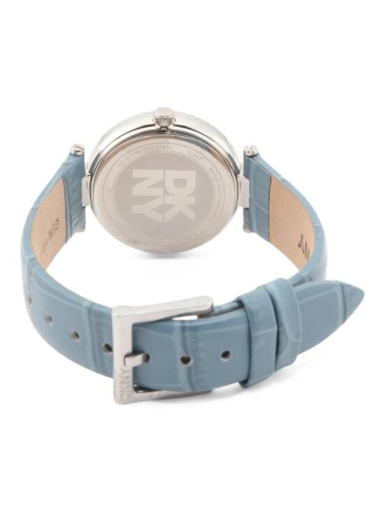 DKNY Women\'s Evening Silver Leather Strap Watch main image 4